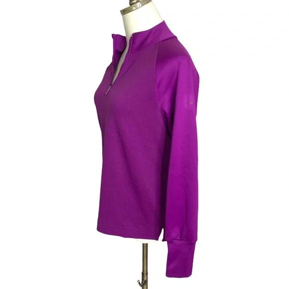 NIKE Purple ¼ Zip Long Sleeve Pullover Jacket XS - Picture 3 of 8